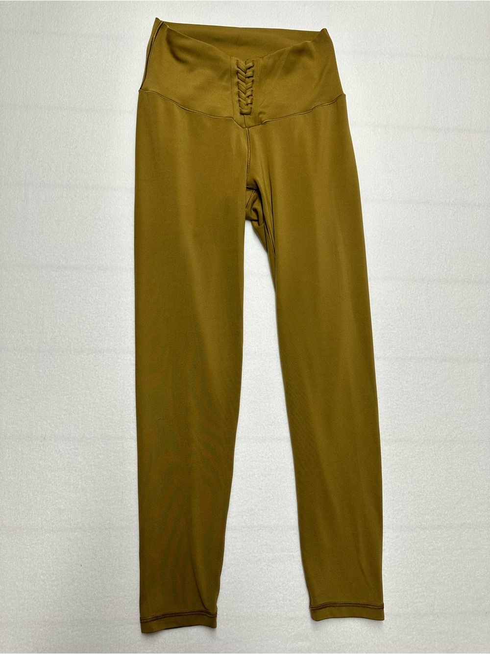 Aerie Offline Laced‑Front High‑Waist Leggings Women’s Small Olive Green